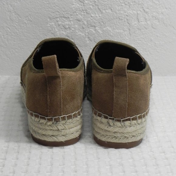 Blondo Basha Waterproof Espadrille Flat Brown Suede Women's Size 5 1/2M - Picture 4 of 9